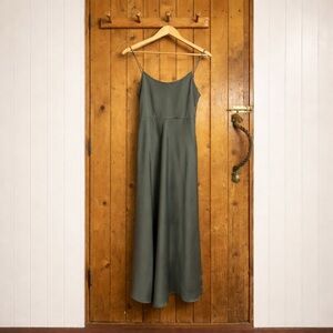 BHLDN Leti Midi Dress in Forest Green Women’s Size 2
